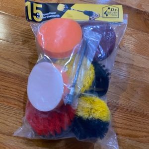15 piece All purpose power scrubber cleaning kit